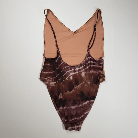 H&M Brown Tie-Dye One Piece Swimsuit - Picture 2 of 4